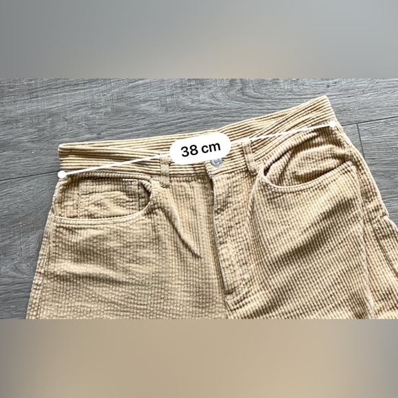 Zara Corduroy Pants Beige Size US:6 - Picture 5 of 8